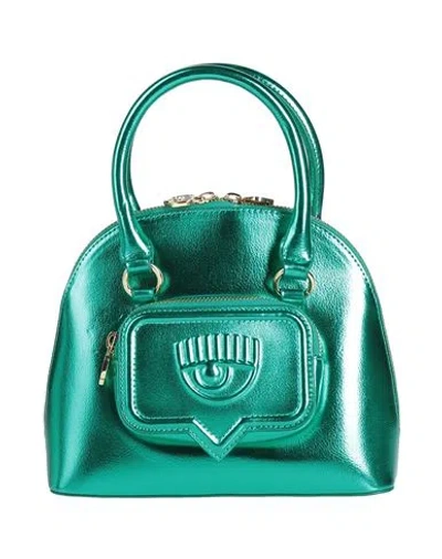 Chiara Ferragni Woman Handbag Emerald Green Size - Polyurethane