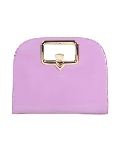 Chiara Ferragni Woman Handbag Lilac Size - Polyurethane In Purple