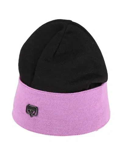 Chiara Ferragni Woman Hat Black Size Onesize Acrylic, Wool