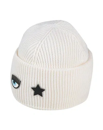 Chiara Ferragni Woman Hat Ivory Size Onesize Wool, Acrylic In White