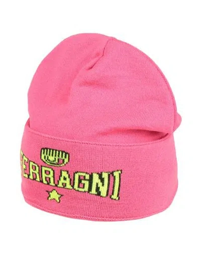 Chiara Ferragni Woman Hat Magenta Size Onesize Acrylic, Wool