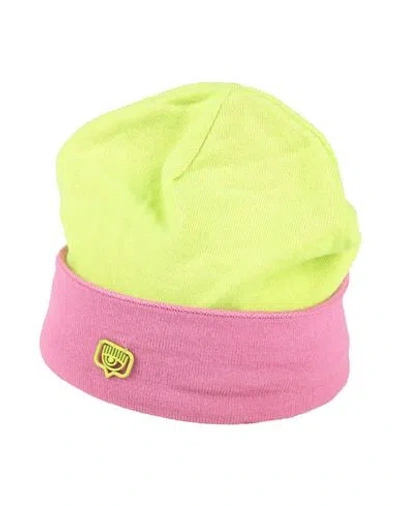 Chiara Ferragni Woman Hat Pink Size Onesize Acrylic, Wool In Multi