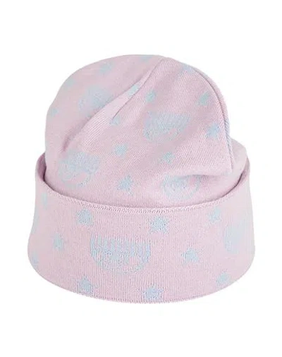 Chiara Ferragni Woman Hat Pink Size Onesize Acrylic, Wool