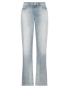 Chiara Ferragni Woman Jeans Blue Size 30 Cotton In Blue