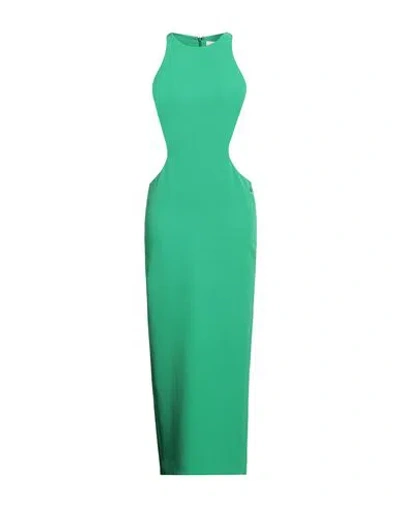 Chiara Ferragni Woman Maxi Dress Green Size 6 Polyester, Elastane