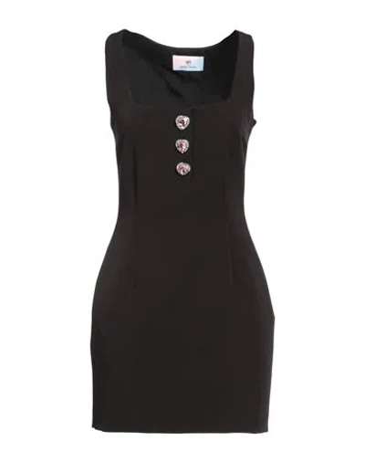 Chiara Ferragni Woman Mini Dress Black Size 10 Polyester, Elastane