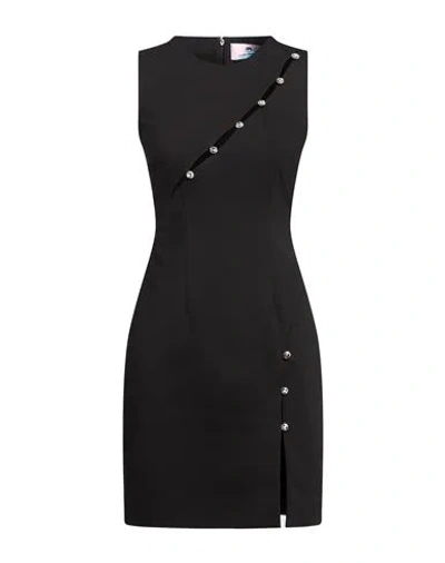 Chiara Ferragni Woman Mini Dress Black Size 12 Cotton, Polyamide, Elastane