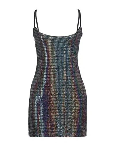 Chiara Ferragni Woman Mini Dress Black Size 4 Polyamide, Polyester, Elastane