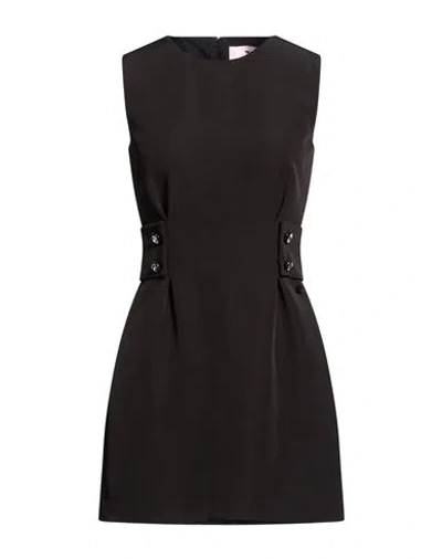 Chiara Ferragni Woman Mini Dress Black Size 6 Polyester, Elastane