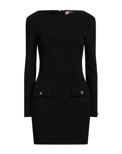 Chiara Ferragni Woman Mini Dress Black Size 6 Polyester, Elastane