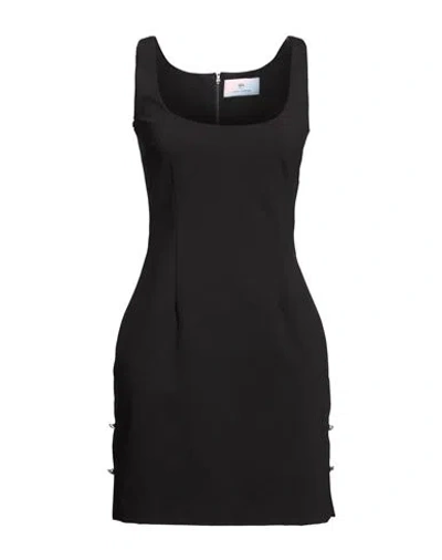 Chiara Ferragni Woman Mini Dress Black Size 8 Cotton, Polyamide, Elastane