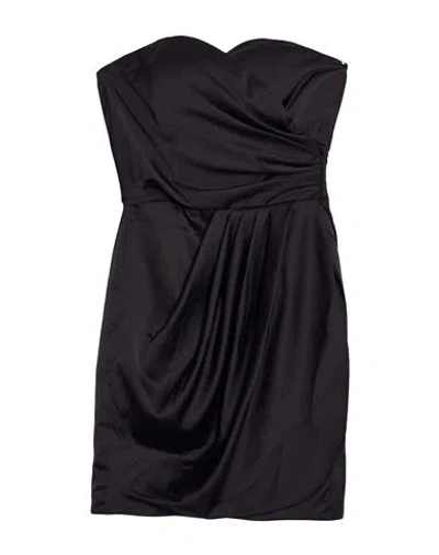 Chiara Ferragni Woman Mini Dress Black Size L Polyester, Elastane