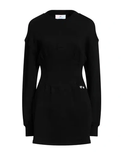 Chiara Ferragni Woman Mini Dress Black Size M Cotton, Elastane