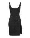 Chiara Ferragni Woman Mini Dress Black Size S Polyester, Elastane In Black