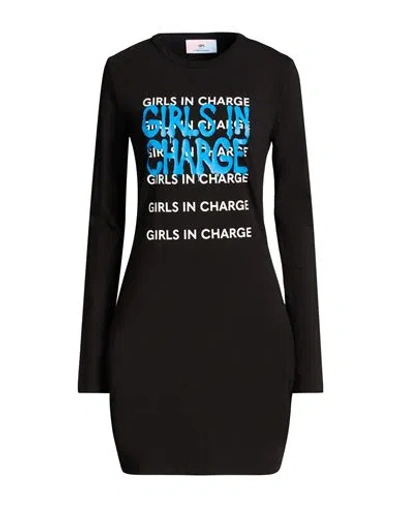 Chiara Ferragni Woman Mini Dress Black Size S Cotton