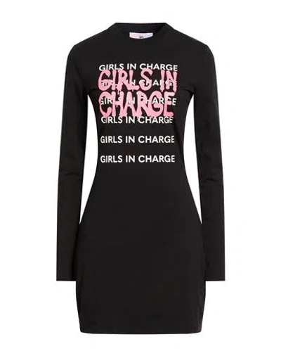 Chiara Ferragni Woman Mini Dress Black Size S Cotton