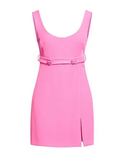 Chiara Ferragni Woman Mini Dress Fuchsia Size 12 Polyester, Elastane In Pink
