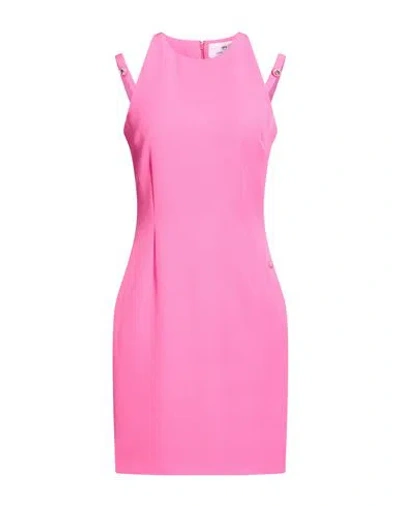 Chiara Ferragni Woman Mini Dress Fuchsia Size 4 Polyester, Elastane In Pink