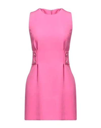 Chiara Ferragni Woman Mini Dress Fuchsia Size 8 Polyester, Elastane In Pink