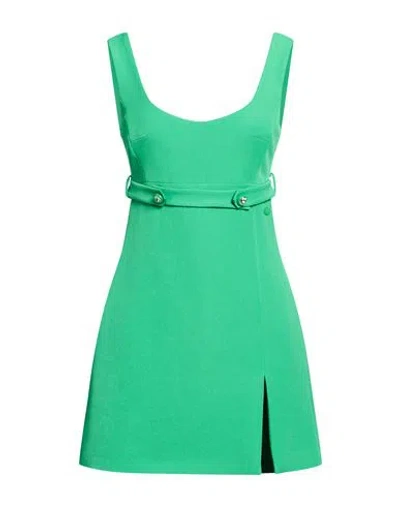 Chiara Ferragni Woman Mini Dress Green Size 12 Polyester, Elastane