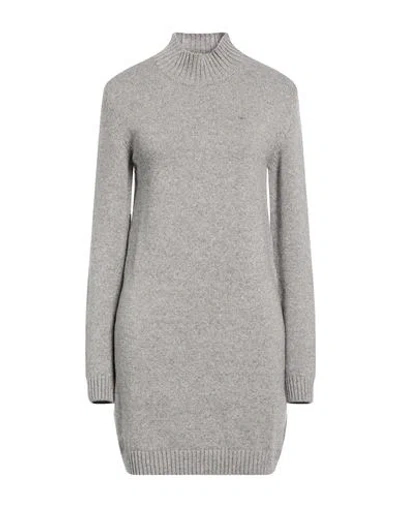 Chiara Ferragni Woman Mini Dress Grey Size Xs Wool, Viscose, Polyamide, Cashmere In Gray