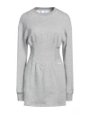 Chiara Ferragni Woman Mini Dress Light Grey Size M Cotton, Elastane