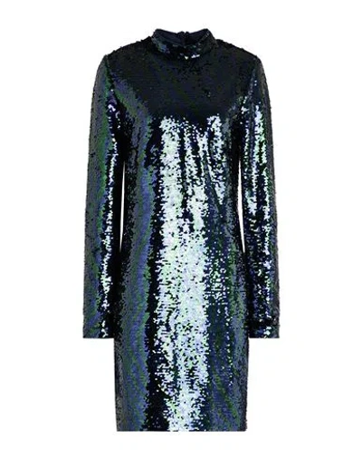 Chiara Ferragni Woman Mini Dress Navy Size 8 Polyester In Blue
