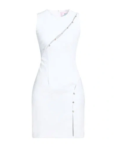 Chiara Ferragni Woman Mini Dress White Size 10 Cotton, Polyamide, Elastane