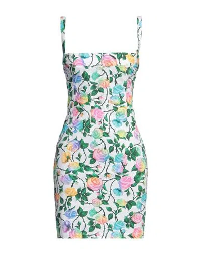 Chiara Ferragni Woman Mini Dress White Size L Cotton, Elastane