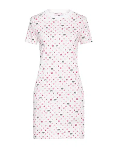Chiara Ferragni Woman Short Dress White Size L Cotton