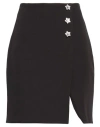 Chiara Ferragni Woman Mini Skirt Black Size 8 Polyester, Elastane