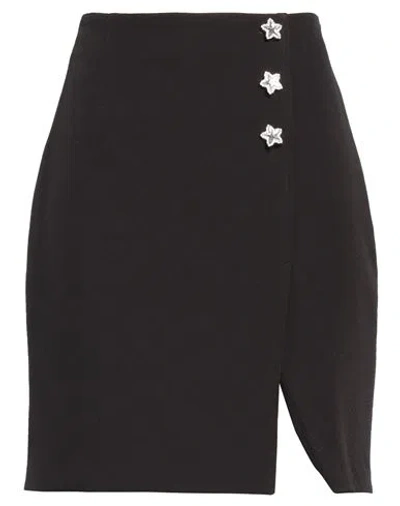 Chiara Ferragni Woman Mini Skirt Black Size 6 Polyester, Elastane