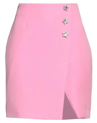 Chiara Ferragni Woman Mini Skirt Fuchsia Size 6 Polyester, Elastane In Pink