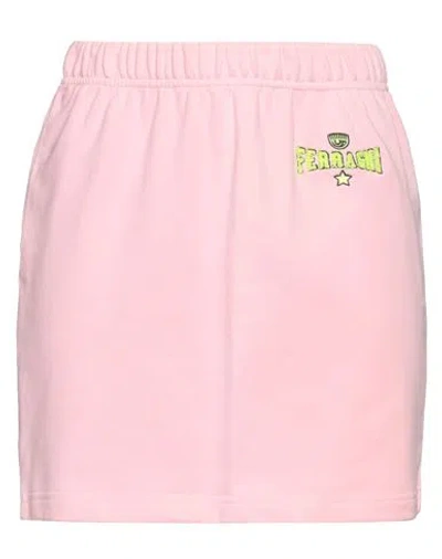 Chiara Ferragni Woman Mini Skirt Pink Size M Cotton