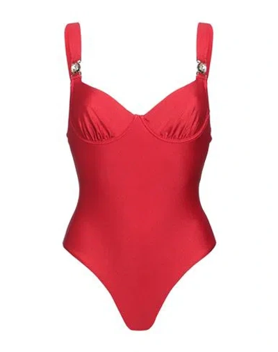 Chiara Ferragni Woman One-piece Swimsuit Red Size 6 Polyamide, Elastane