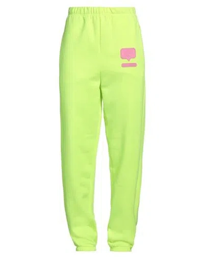 Chiara Ferragni Woman Pants Lime Green Size S Polyester, Cotton