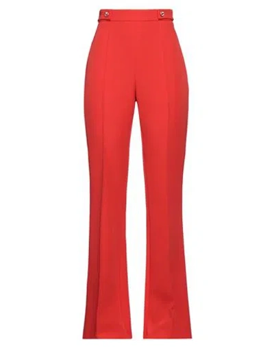 Chiara Ferragni Woman Pants Coral Size 8 Polyester, Elastane In Orange