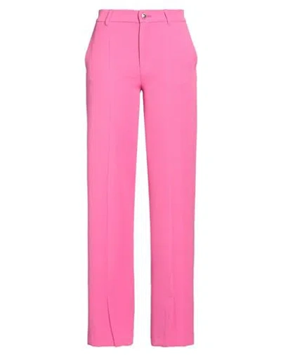 Chiara Ferragni Woman Pants Fuchsia Size 4 Polyester, Elastane In Pink