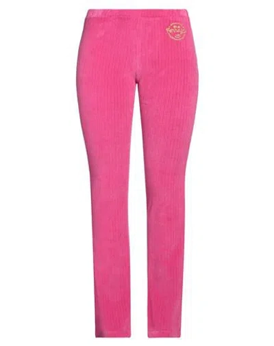 Chiara Ferragni Woman Pants Fuchsia Size L Cotton, Polyamide In Pink