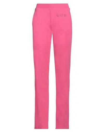 Chiara Ferragni Woman Pants Fuchsia Size S Cotton, Polyester, Elastane In Pink