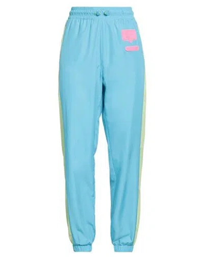 Chiara Ferragni Woman Pants Light Blue Size L Polyester