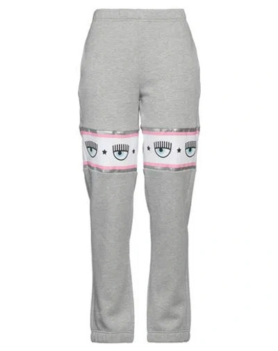 Chiara Ferragni Woman Pants Light Grey Size S Cotton