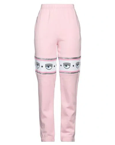 Chiara Ferragni Woman Pants Pink Size M Cotton
