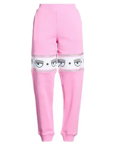 Chiara Ferragni Woman Pants Pink Size Xl Cotton