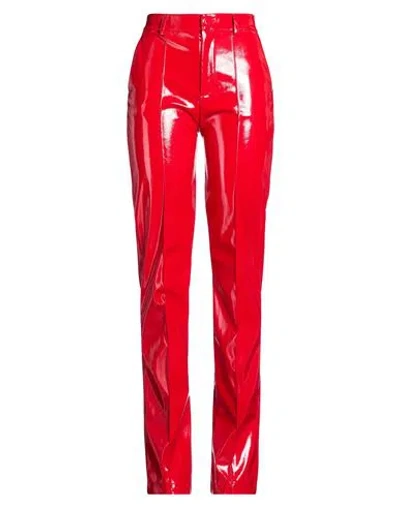 Chiara Ferragni Woman Pants Red Size 6 Polyester, Polyurethane Resin