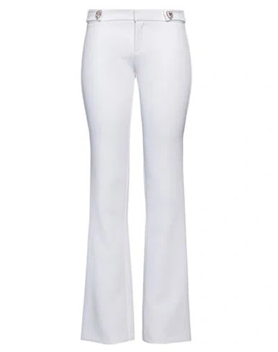 Chiara Ferragni Woman Pants White Size 4 Polyester, Elastane