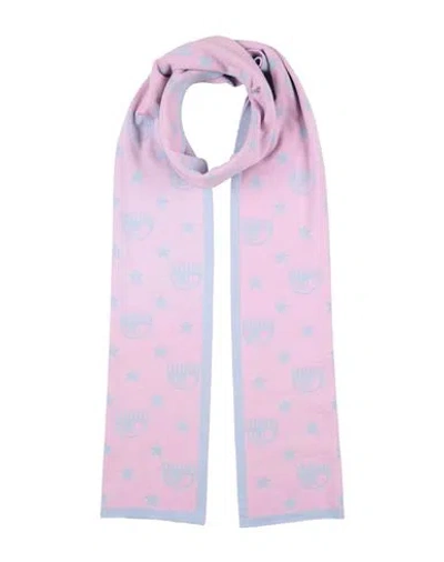 Chiara Ferragni Woman Scarf Lilac Size - Acrylic, Wool In Purple