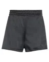Chiara Ferragni Woman Shorts & Bermuda Shorts Black Size S Polyester