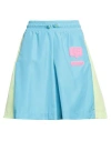 Chiara Ferragni Woman Shorts & Bermuda Shorts Light Blue Size L Polyester In Blue