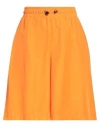 Chiara Ferragni Woman Shorts & Bermuda Shorts Orange Size L Polyester